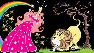 El maravilloso mago de Oz: Glinda la Bruja Buena y el León Cobarde